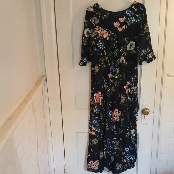 H&M Floral Bell Sleeve Maxi Sundress - Picture 8 of 12